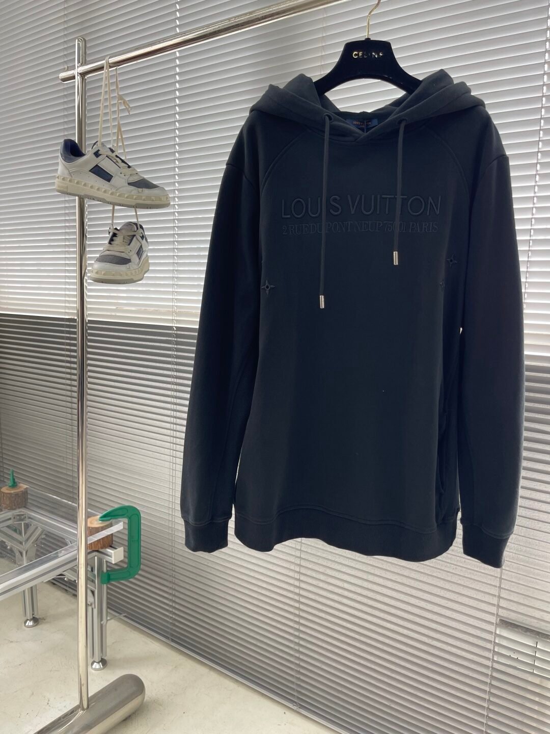 LV一比一情侶款重工刺繡純棉衛衣高端厚磅水洗圓領上衣時尚休閒款