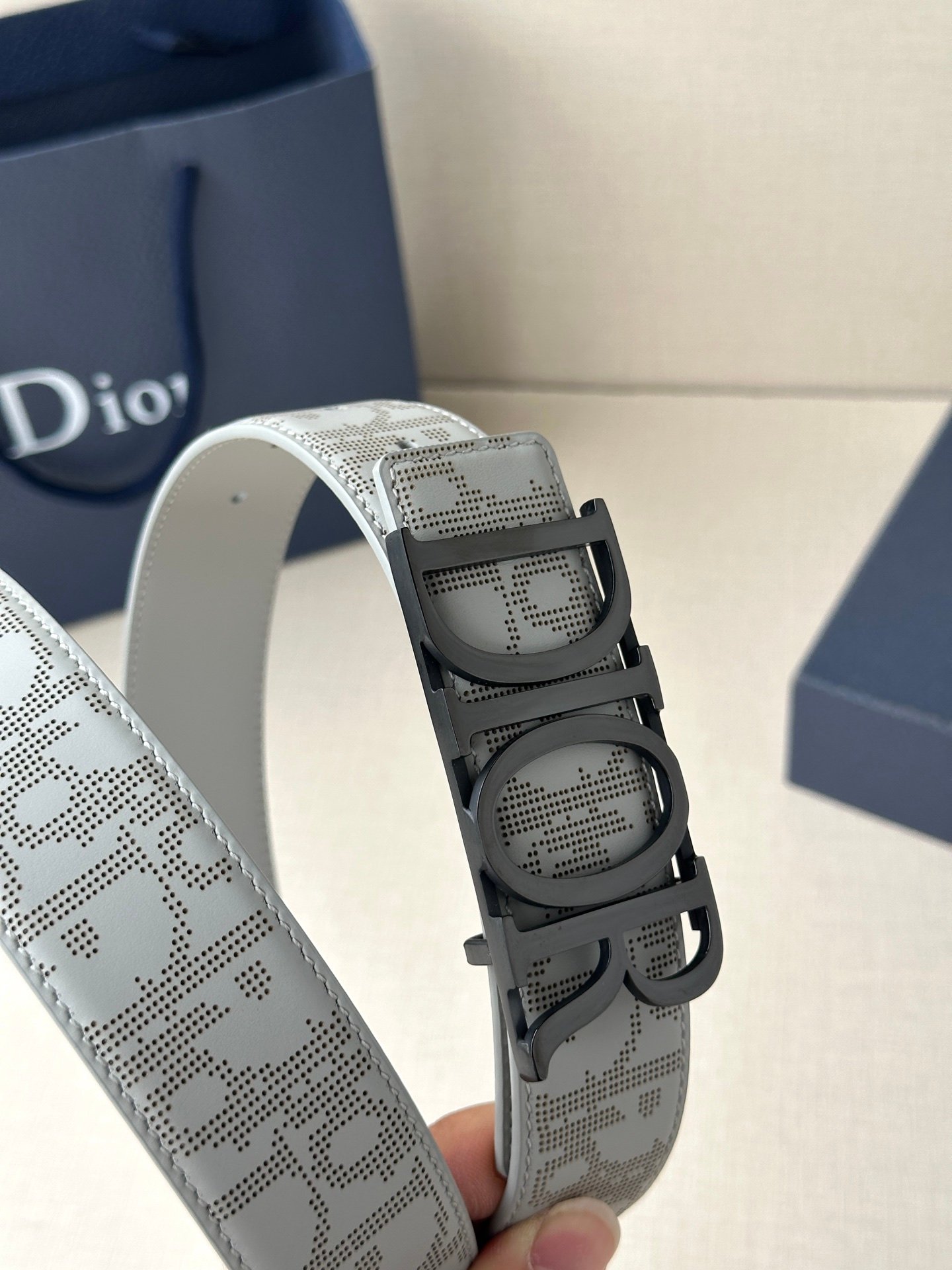 Dior高仿 D-Dream腰帶 金扣/銀扣/亮黑款 頭層牛皮 時尚百搭精品