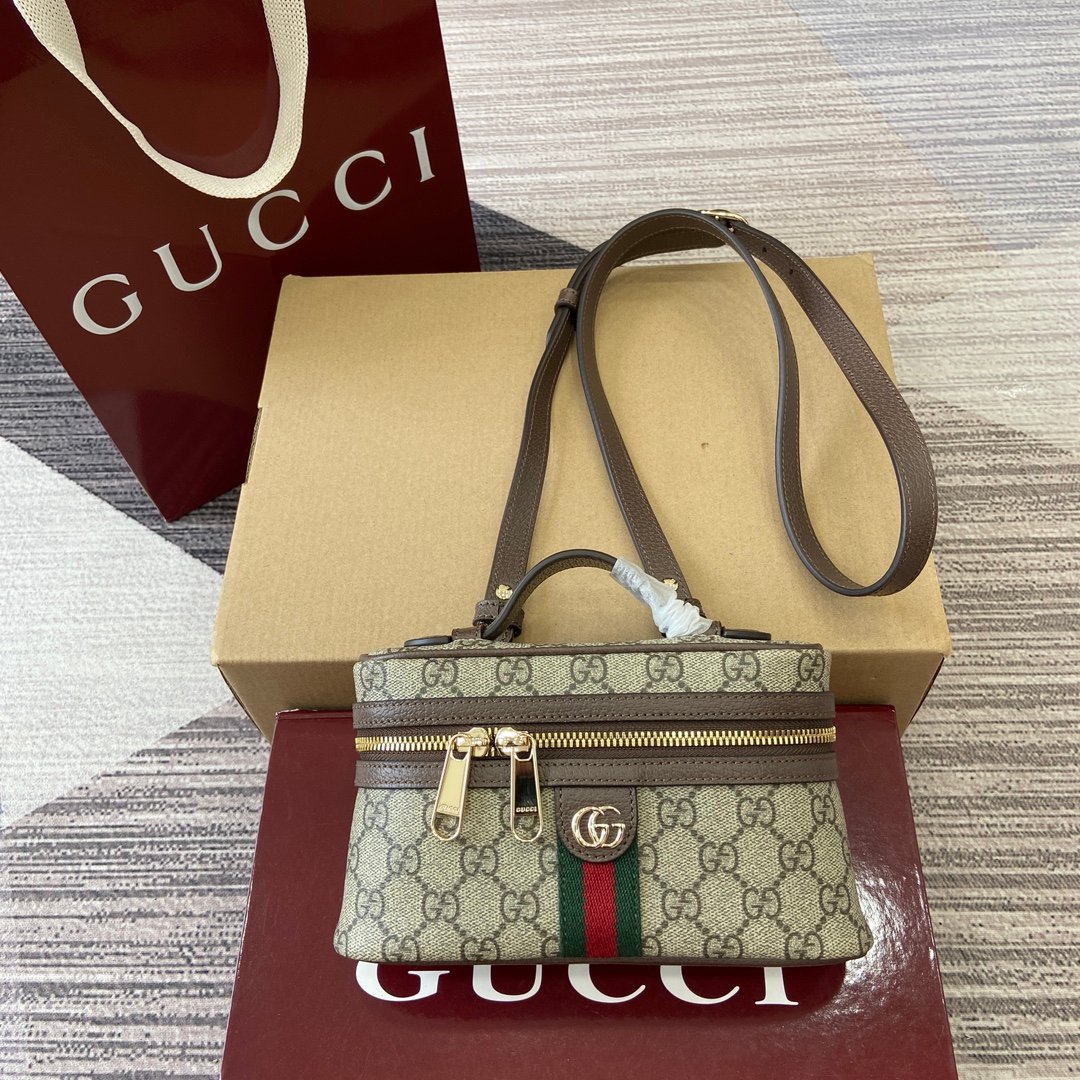 Gucci 高仿 Ophidia相機包 經典GG帆布小號斜挎設計838491