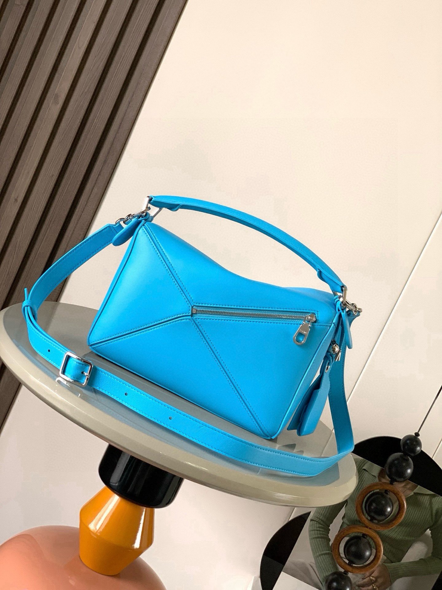 Loewe一比一Puzzle手袋小號深海藍新款幾何立體設計輕盈羊皮質感