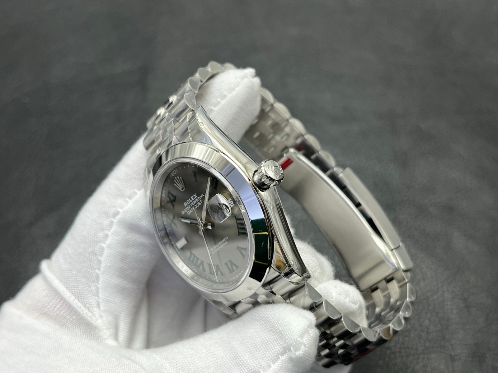 Rolex 高仿Datejust 36mm 灰面羅馬刻度腕錶 自動機械 經典商務款