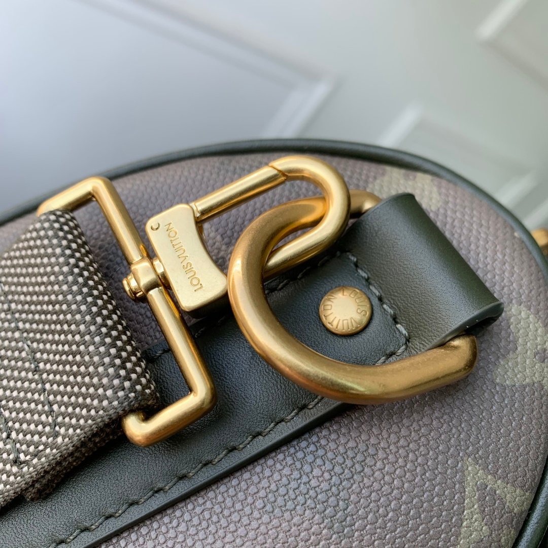 Louis Vuitton 頂級原單Nano圓筒包 綠色漸層老花Speedy迷你肩背斜挎包M26930