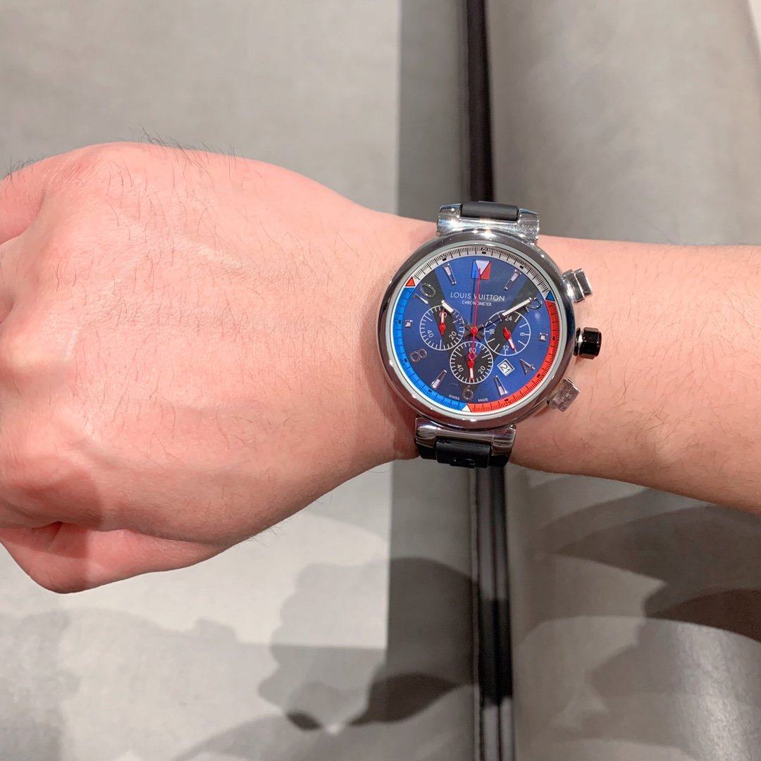 Louis Vuitton 一比一腕錶 Chronometer 藍盤計時款 活力運動風 高質感設計