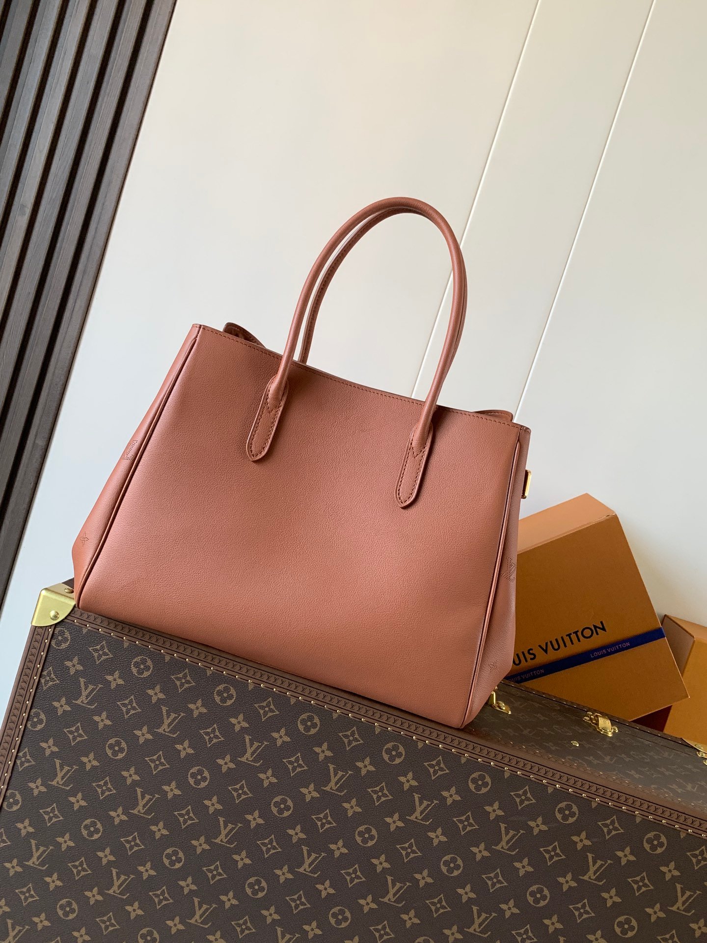 Louis Vuitton 高仿 City Steamer 手提包 玫瑰粉牛皮 氣質通勤款M26501
