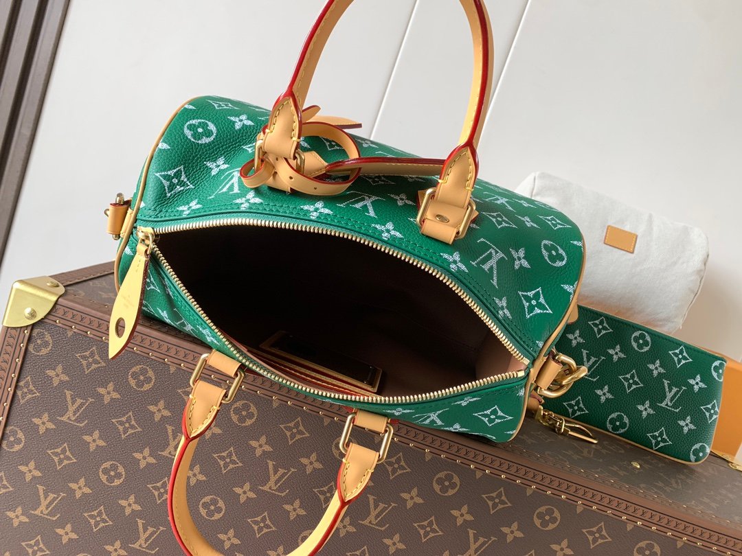 LV 精品仿製 迷你手提包 綠色 Monogram 清新耐看 法式質感風格M15241