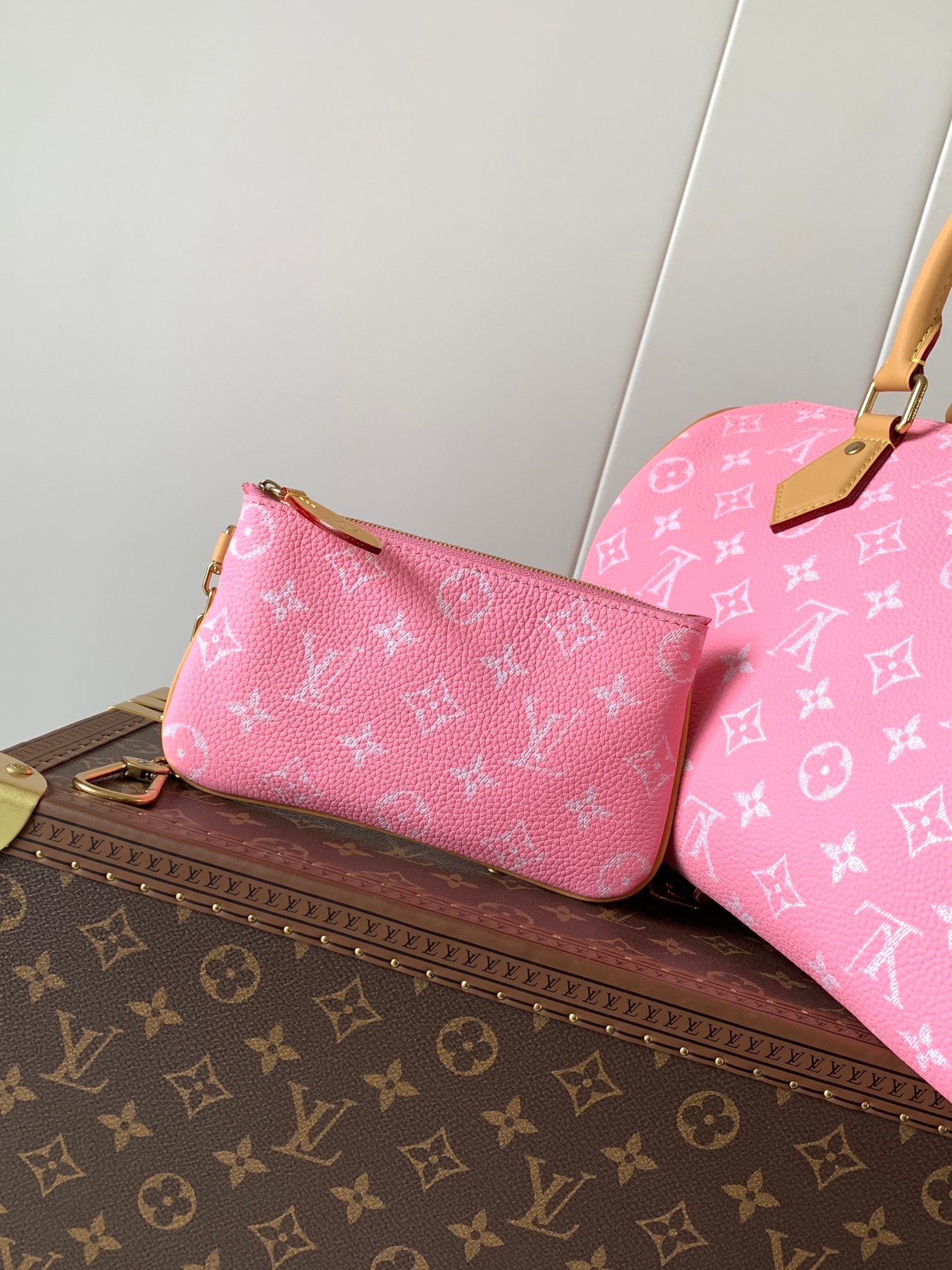 LV 頂級原單 迷你手提包 粉色 Monogram 柔和甜美 法式優雅風M13914