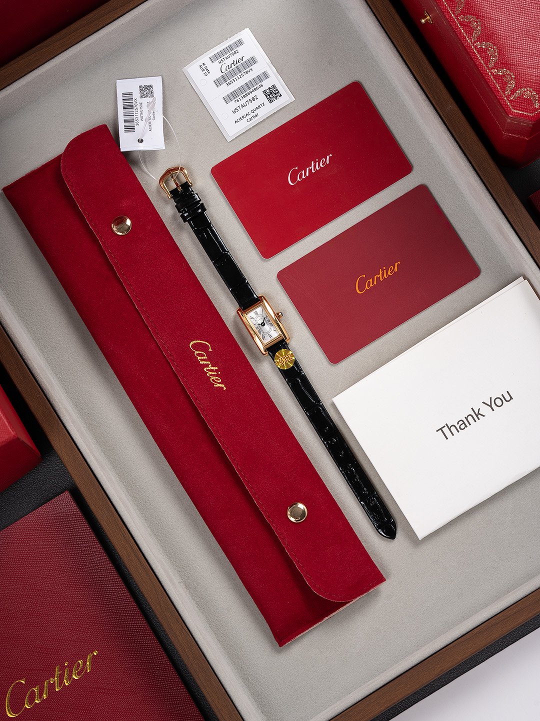 卡地亞（Cartier）原單Tank Américaine女錶玫瑰金款高貴氣質設計