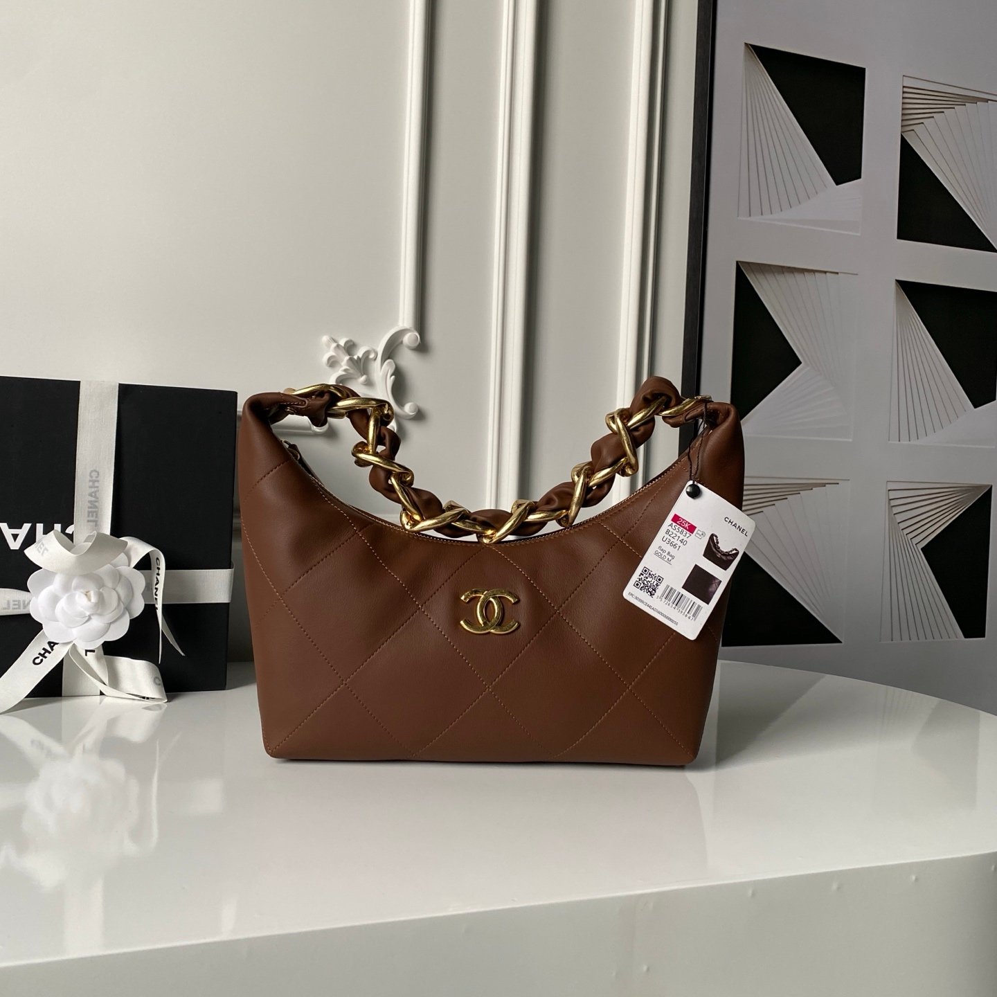 CHANEL一比一肩背包可可棕金鍊設計 復古柔美法式時尚推薦