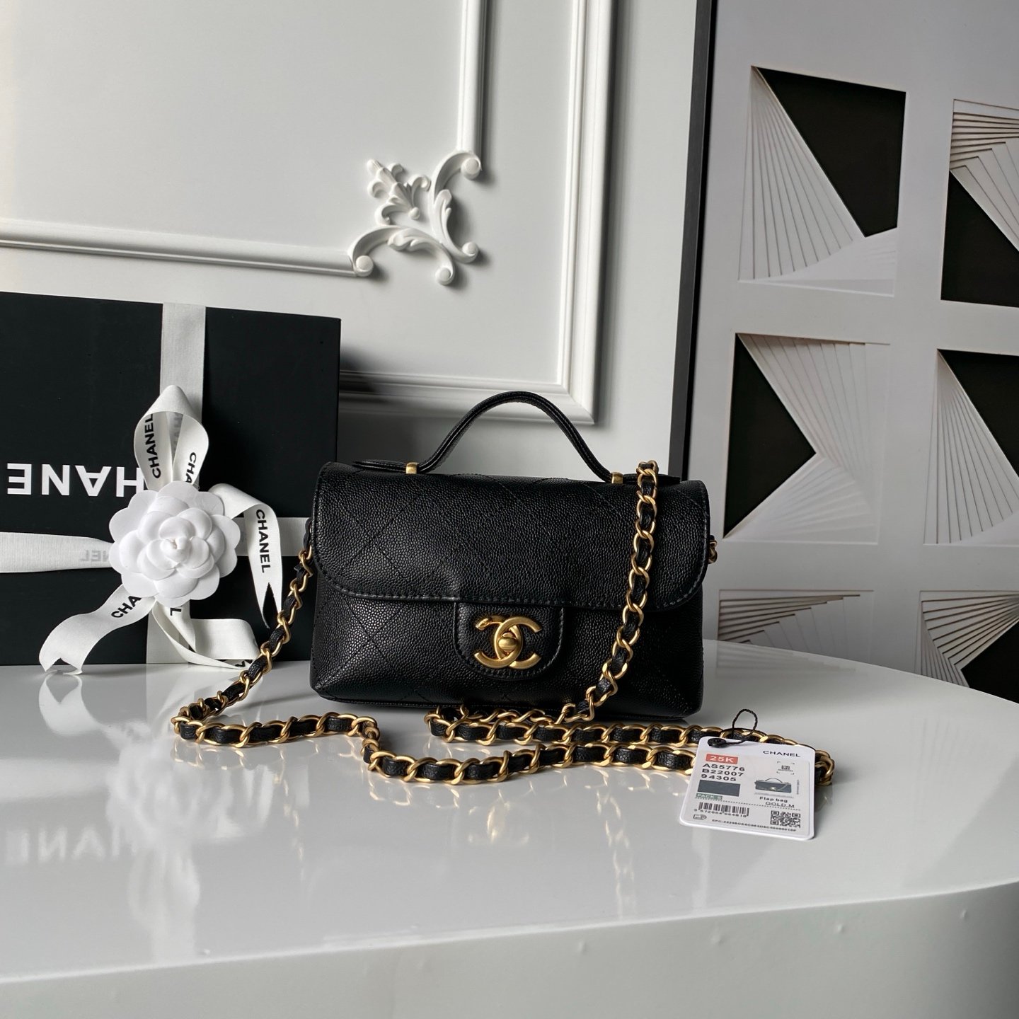 CHANEL 高仿手提鍊條包 菱格紋小型復古款 氣質百搭 法式優雅風格
