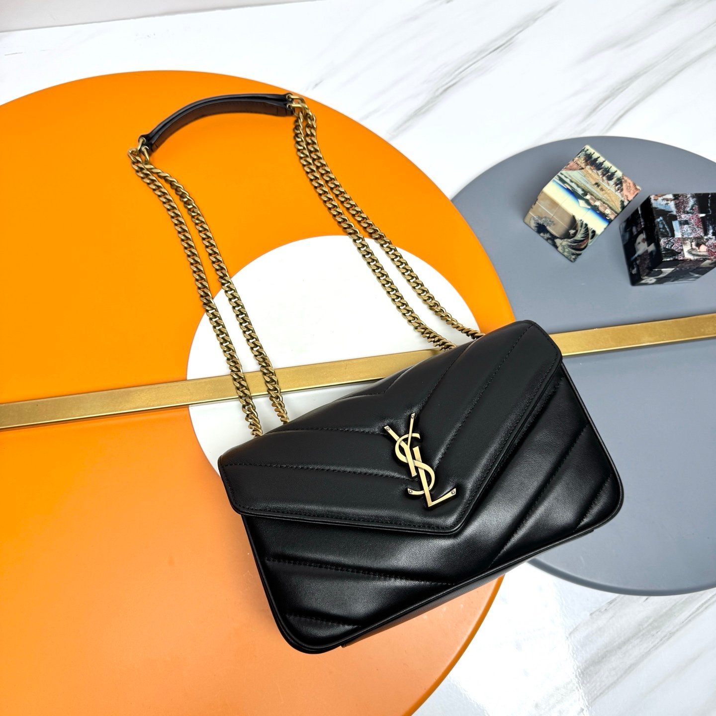 YSL復刻版絎縫肩背包經典黑色簡約必備時尚女用法式美學款801439