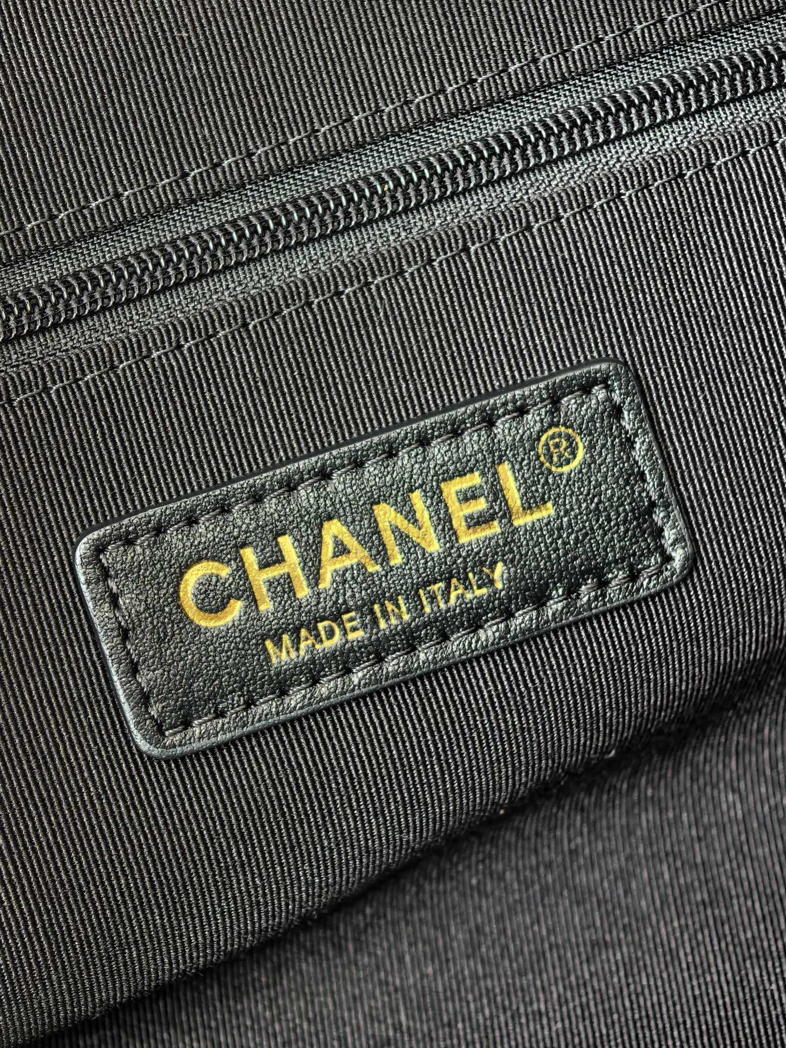Chanel 高仿 黑色菱格鍊條托特包 大容量實用 經典法式優雅