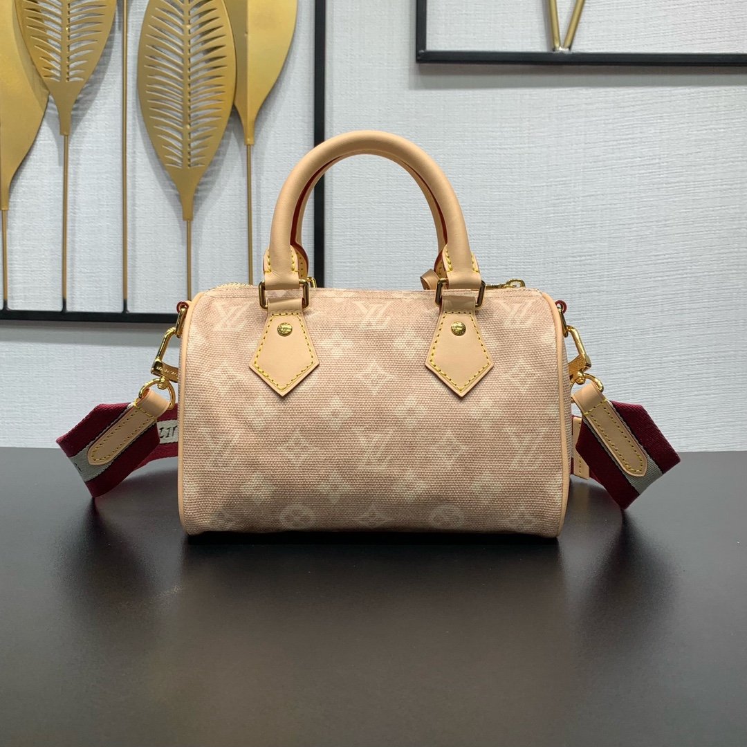 LV 原單 Mini Speedy 米色手提包 精巧耐看 法式經典風格M15151