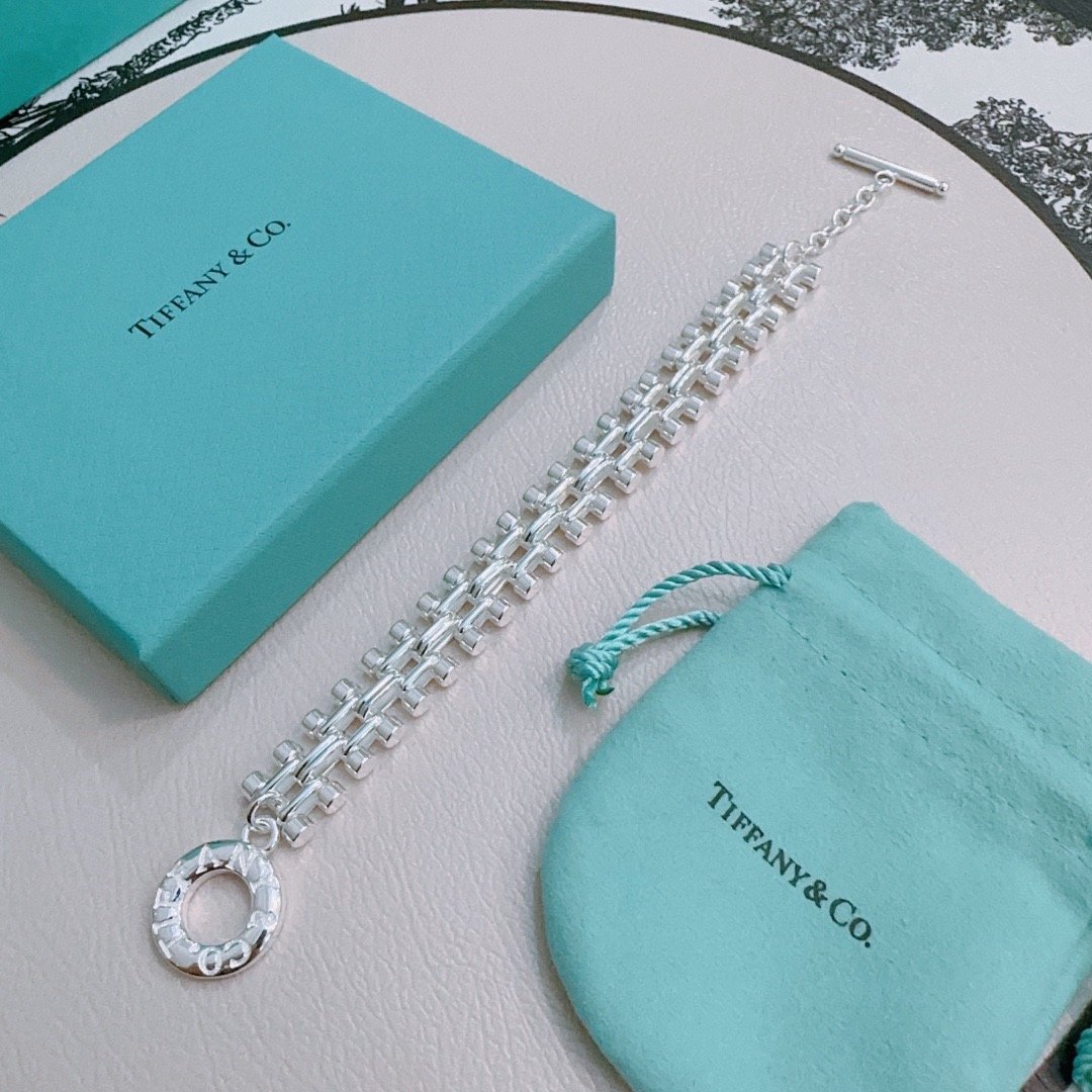 Tiffany原單HardWear純銀鏈條手鍊摩登結構感設計都會女性氣質飾品