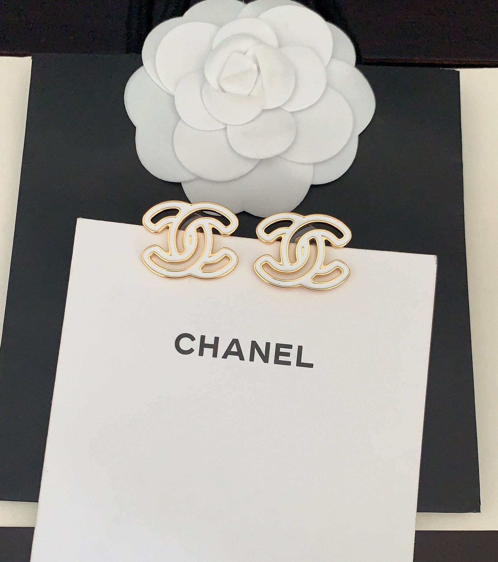 Chanel高仿雙C耳環簡約經典設計百搭氣質新款法式時尚飾品