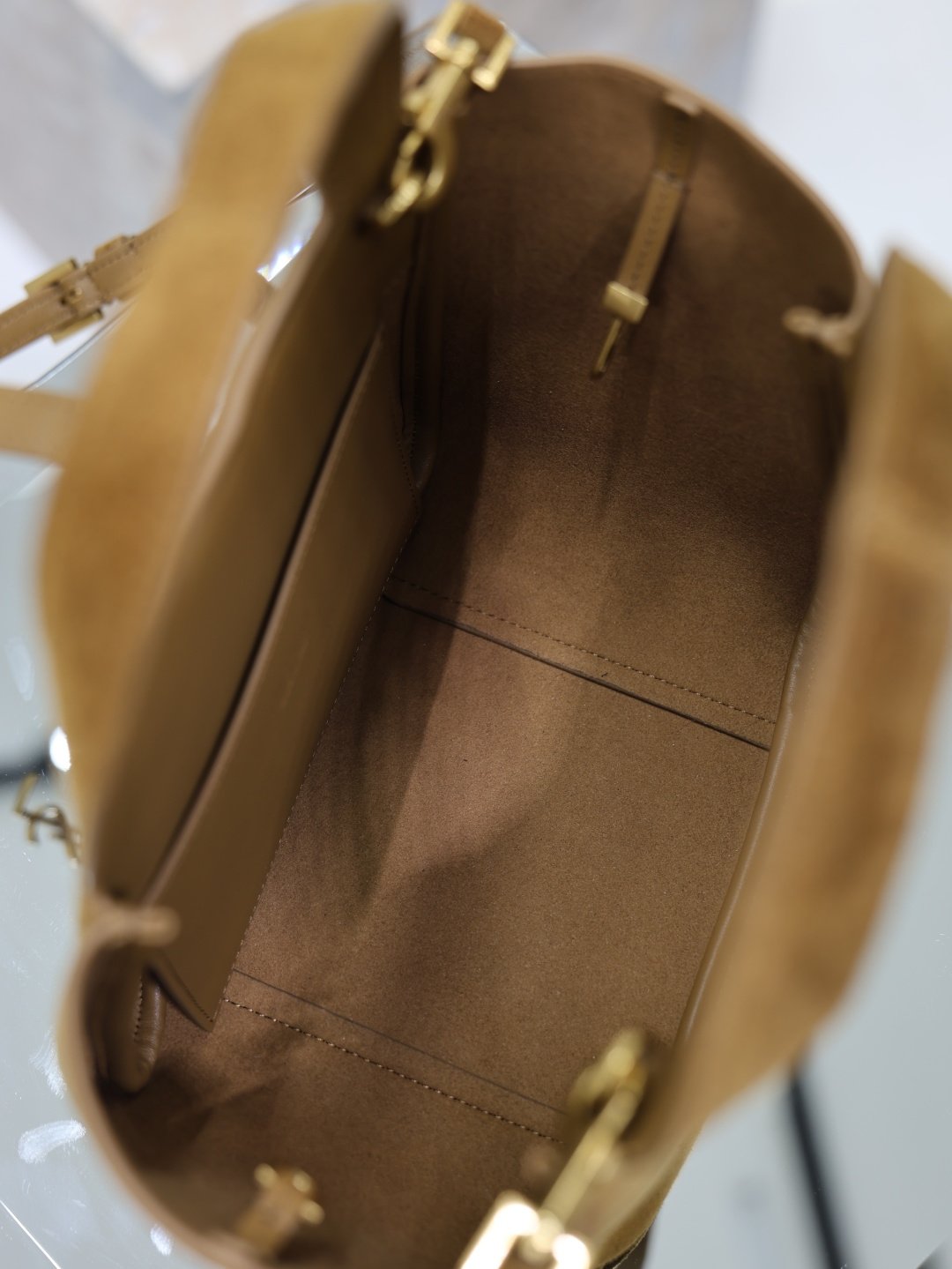 YSL 超A貨 Niki Mini 麂皮手提托特包 復古人氣款 法式奢華872469