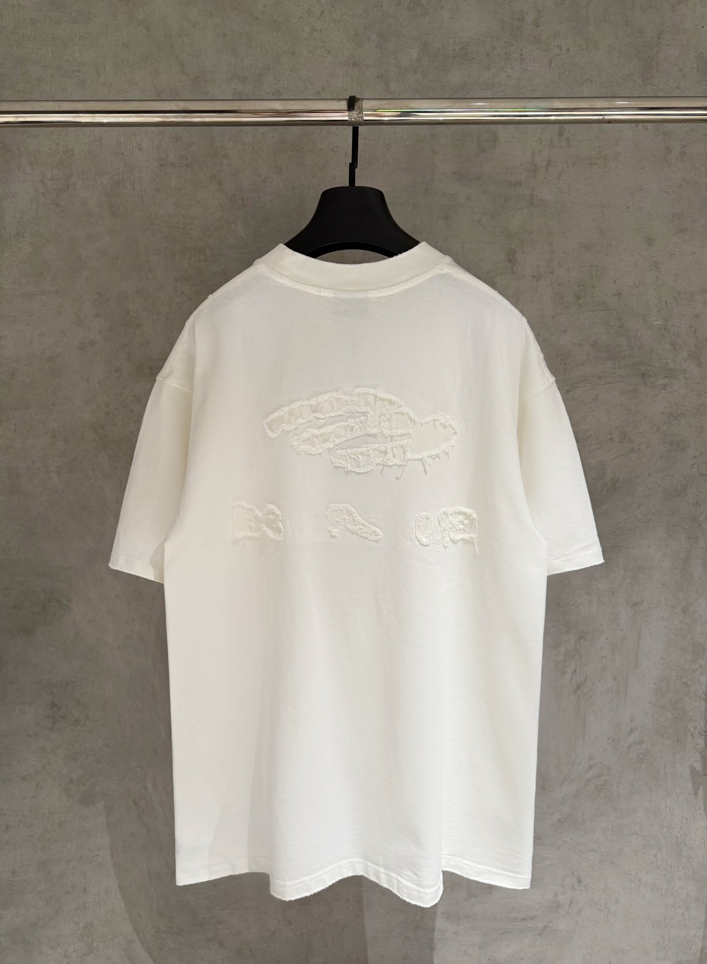Balenciaga 精緻版 破壞刺繡Logo短袖T恤 百搭質感佳 街頭時尚