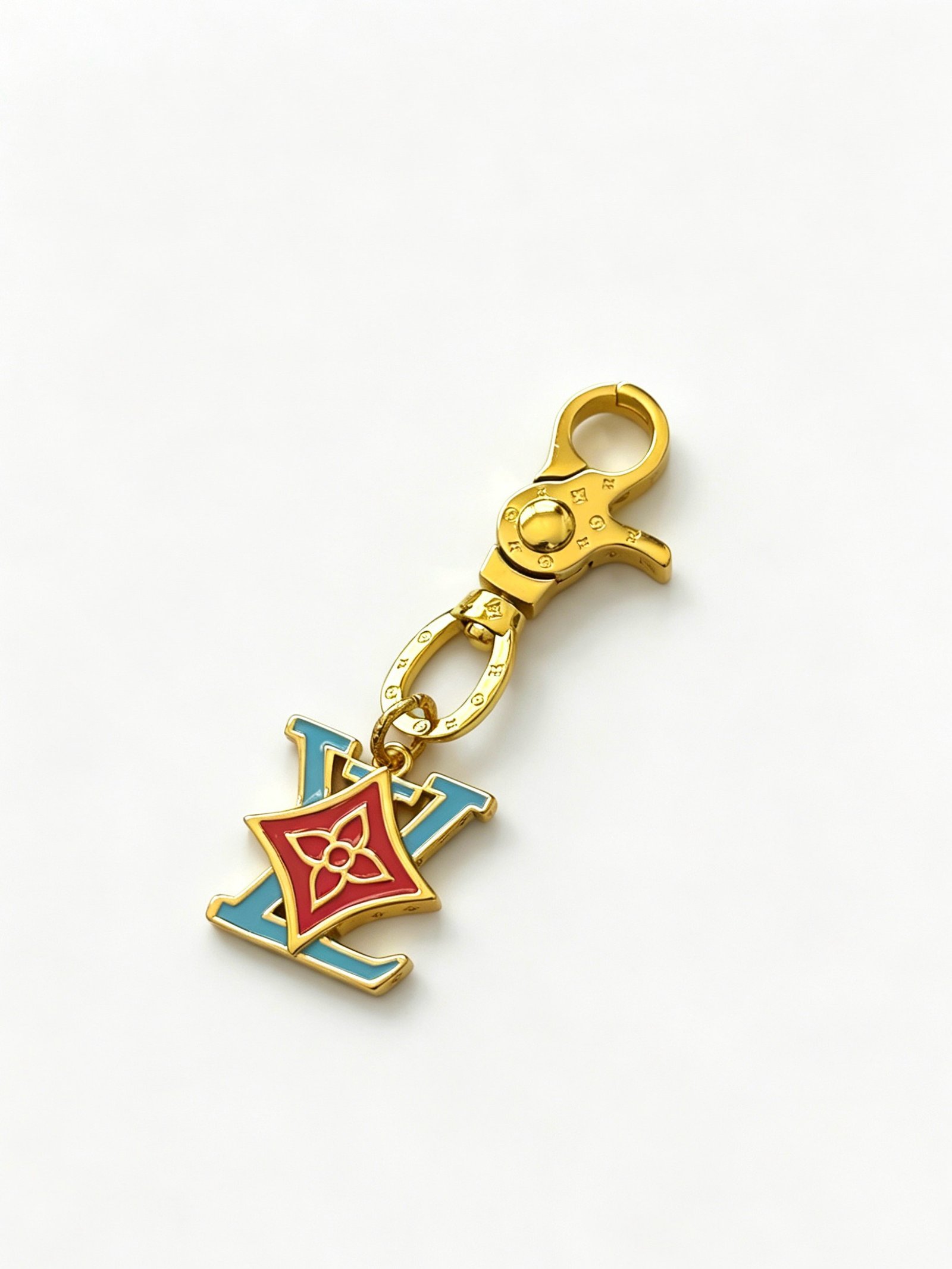 LV 精緻版 經典LOGO吊飾鑰匙扣 質感佳 都會輕奢