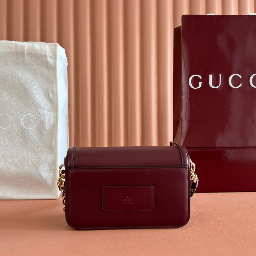 GUCCI 精緻版 GG鏈條肩背包 優雅 百搭 都會輕奢